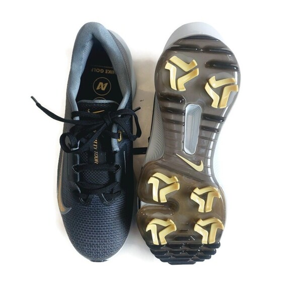 Nike Mens Size 6.5 Air Zoom Infinity Tour 2 Golf Shoes FD0217-003 Black Gold main image 7